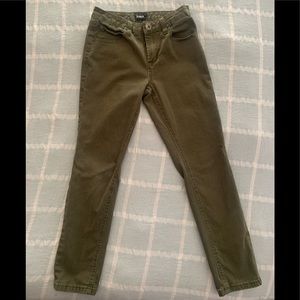 Hudson boys Army green slim jeans sz 10